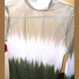 LOVE, FIRE MOCK-NECK TOP